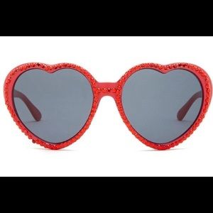 Betsey Johnson Accessories - Betsy Johnson Red Rhinestone Heart Sunglasses NEW! Betsey Johnson Accessories - Betsy Johnson Red Rhinestone Heart Sunglasses NEW!